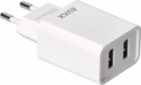 Avax Pure 2x USB-A Hálózati töltő - Fehér
