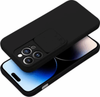 Slide Apple iPhone 15 Pro Max Szilikon Tok - Fekete