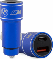 BMW 2x USB-C / USB 3.0 Autós töltő - Kék (20W)