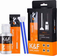 K&F Concept KF-1616 16mm-es APS-c érzékelő tisztító szett (10db / csomag) + 20ml tisztító folyadékkal