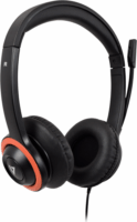 V7 HA530A Vezetékes Gyerek Headset - Fekete/Piros