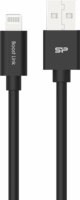Silicon Power Boost Link PVC LK15AL USB-A apa - Lightning apa Adat és töltő kábel - Fekete (1m)