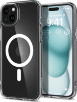 Spigen Ultra Hybrid MagFit Apple iPhone 15 MagSafe Tok - Fehér/Áttetsző