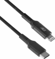 ACT AC3095 USB-C apa - Lightning apa 2.0 Adat és töltőkábel - Fekete (1m)