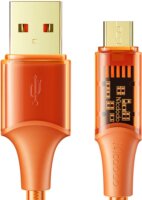 Mcdodo CA-2102 USB-A apa - MicroUSB apa Adat és töltő kábel - Narancssárga (1.8m)