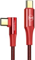 Mcdodo CA-8321 USB Type-C apa - USB Type-C apa Adat és töltő kábel - Piros (1.2m)