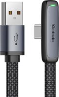 Mcdodo CA-3340 USB-A apa - USB Type-C apa Adat és töltő kábel - Fekete (1.2m)