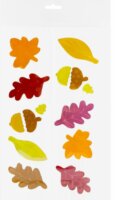 Makkok és őszi levelek ablakzselé szett