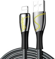 Joyroom S-2030K6 USB-A apa - Lightning apa Adat és töltő kábel - Fekete (2m)