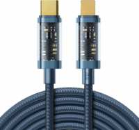 Joyroom S-CL020A20 USB Type-C apa - Lightning apa Adat és töltő kábel - Kék (2m)