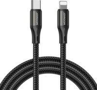 Joyroom S-2024N1-PD USB Type-C apa - Lightning apa Adat és töltő kábel - Fekete (2m)