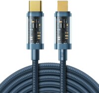 Joyroom S-CL020A12 USB Type-C apa - Lightning apa Adat és töltő kábel - Kék (1.2m)