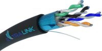 ExtraLink F/UTP CAT5e Kültéri installációs kábel 305m - Fekete
