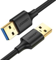 Ugreen US128 USB-A apa - USB-A apa 3.0 Adatkábel - Fekete (3m)