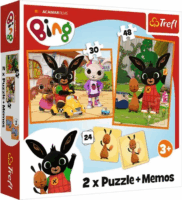 Trefl: Bing és barátai 2 az 1-ben puzzle 30, 48 darabos