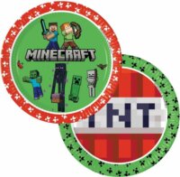 Papírtányér 23 cm - Minecraft (8 db)