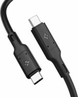 Spigen ArcWire USB-C apa - USB-C apa 4.0 Adat- és töltőkábel - Fekete (0.8m)