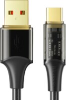 Mcdodo CA-2092 USB-A apa - USB-C apa Adat és töltő kábel - Fekete (1.8m)