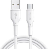 Mcdodo CA-7280 USB-A apa - USB Type-C apa Adat és töltő kábel - Fehér (1.2m)