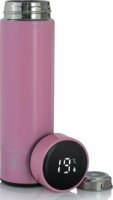 Extralink Smart Travel Mug LED 500ml Termosz bögre - Rózsaszín