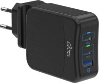 Media-tech PD Smart Power 2x USB Type-C / 1x USB-A Univerzális Hálózati töltő - Fekete (65W)