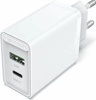 Vention 1x USB-A / 1x USB Type-C Hálózati töltő - Fehér (18/20W)