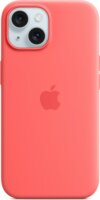 Apple iPhone 15 MagSafe Gyári Szilikon Tok - Guava