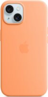 Apple iPhone 15 MagSafe Gyári Szilikon Tok - Narancssörbet