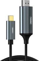 Remax Yeelin RC-C017a USB-C - HDMI Kábel 1.8m - Fekete