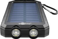 Goobay 49216 Solar Powerbank 8000mAh (2A / 5V) - Fekete