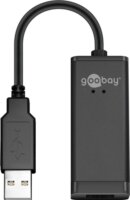 Goobay 38527 USB-A - RJ45 100Mbit/s Ethernet Adapter - Fekete