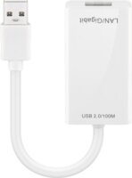 Goobay 95035 USB-A - RJ45 100Mbit/s Ethernet Adapter - Fehér