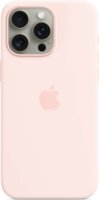Apple iPhone 15 Pro Max MagSafe Gyári Szilikon Tok - Világos Rózsaszín