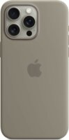 Apple iPhone 15 Pro Max MagSafe Gyári Szilikon Tok - Agyag