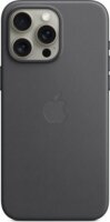 Apple iPhone 15 Pro Max MagSafe Gyári FineWoven-szövettok - Fekete