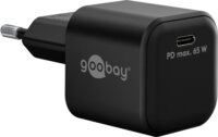 Goobay 65369 Nano USB-C Hálózati töltő - Fekete (65W)
