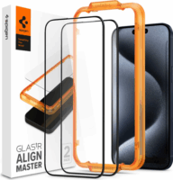 Spigen AlignMaster Glas.tR Apple iPhone 15 Pro Edzett üveg kijelzővédő (2db)