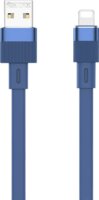 Remax Flushing RC-C001 USB-A apa - Lightning apa 2.0 Adat és töltőkábel - Kék (1m)