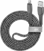 RivaCase Rivapower PS6108 GR12 USB-A apa - Lightning apa 2.0 Adat és töltőkábel - Szürke (1.2m)