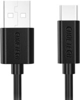 Choetech AC0004 USB-A apa - USB-C apa 2.0 Adat és töltőkábel - Fekete (3m)