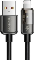 Mcdodo CA-3141 USB-A apa - Lightning apa 2.0 iPhone töltőkábel - Fekete (1.8m)