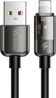 Mcdodo CA-3140 USB-A apa - Lightning apa 2.0 Adat és töltőkábel - Fekete (1.2m)