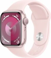Apple Watch Series 9 GPS (41mm) Okosóra - Rózsaszín Aluminiumtok Rózsaszín Sportszíjjal