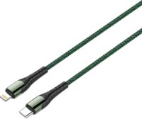 Ldnio LC112 USB-C apa - Lightning apa 2.0 Adat és töltőkábel - Zöld (2m)