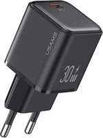 USAMS US-CC186 X-Ron Series USB-C Hálózati Gyorstöltő Adapter 30W - Fekete