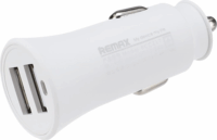 Remax RCC217 Rocket 2x USB-A Autós töltő - Fehér (5V / 2.4A)