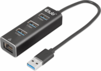 Club3D CSV-1430A USB-A 3.2 HUB (3 port + 1db RJ45)