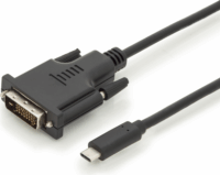 Digitus AK-300332-020-S USB-C - DVI-D Kábel 2m - Fekete