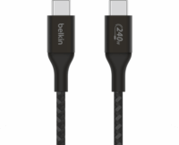 Belkin Boost Charge USB-C apa - USB-C apa 2.0 Adat és töltő kábel - Fekete (1m)