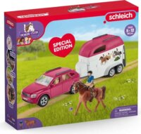 Schleich Horse Club Kalandozás autóval és lószállító utánfutóval